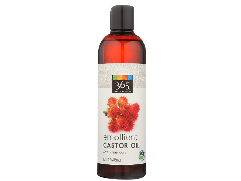 365 Everyday Value Emollient Castor Oil, Skin & Hair Care, 16 fl oz/473 mL