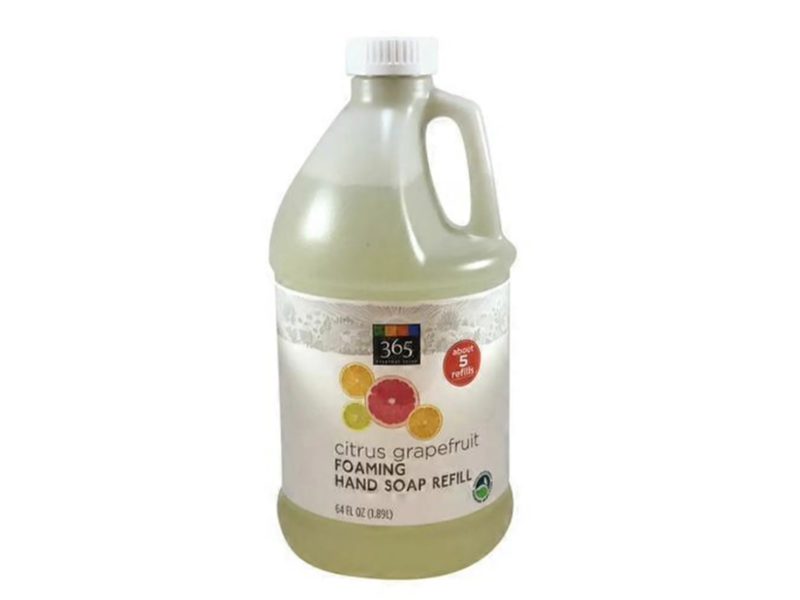 365 Everyday Value Foaming Hand Soap Refill, Citrus Grapefruit, 64 fl oz/1.89 L