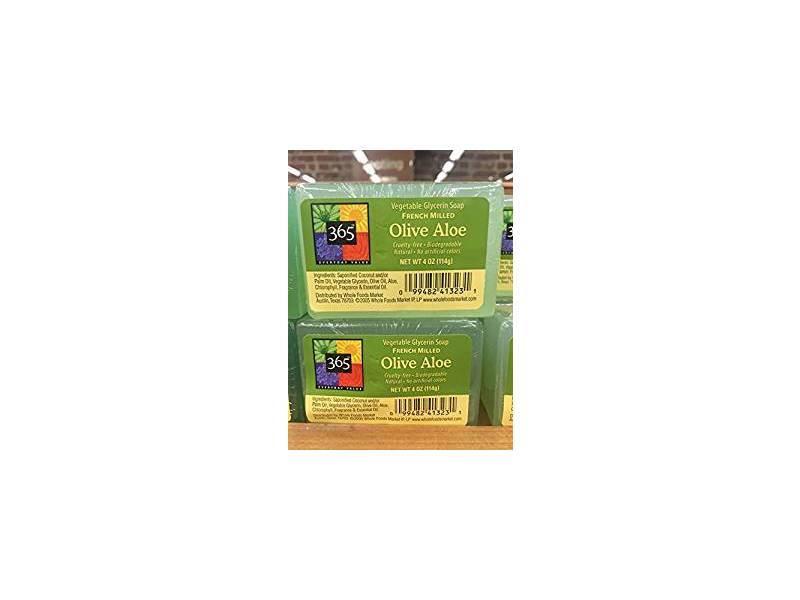 365 Everyday Value Vegetable Glycerin Soap, French Milled Olive Aloe