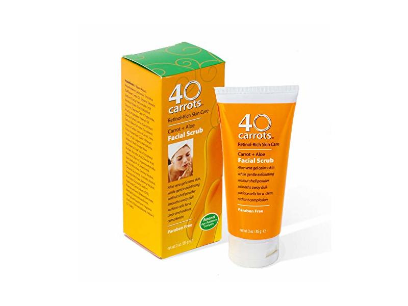 40 Carrots Carrot + Aloe Facial Scrub, 3 oz