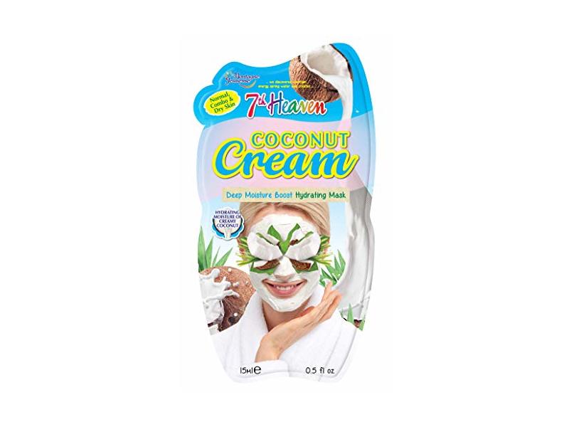 7th Heaven Deep Moisture Boost Hydrating Mask, Cream Coconut, 0.5 fl oz/15 mL