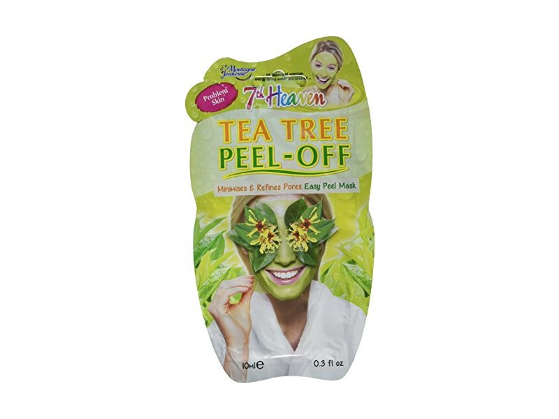 7th Heaven Peel-off Mask, Tea Tree, 0.3 fl oz/10 mL