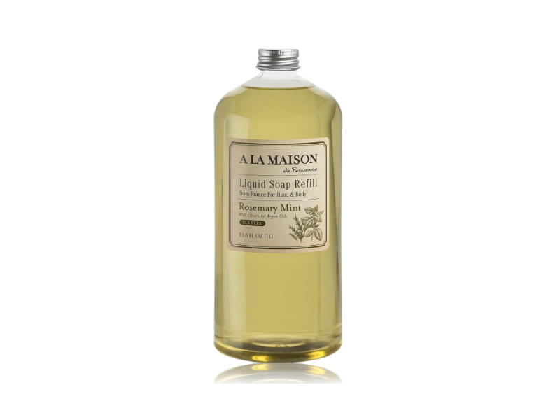 A La Maison Liquid Soap Refill, Rosemary Mint, 33.8 fl oz/1 L
