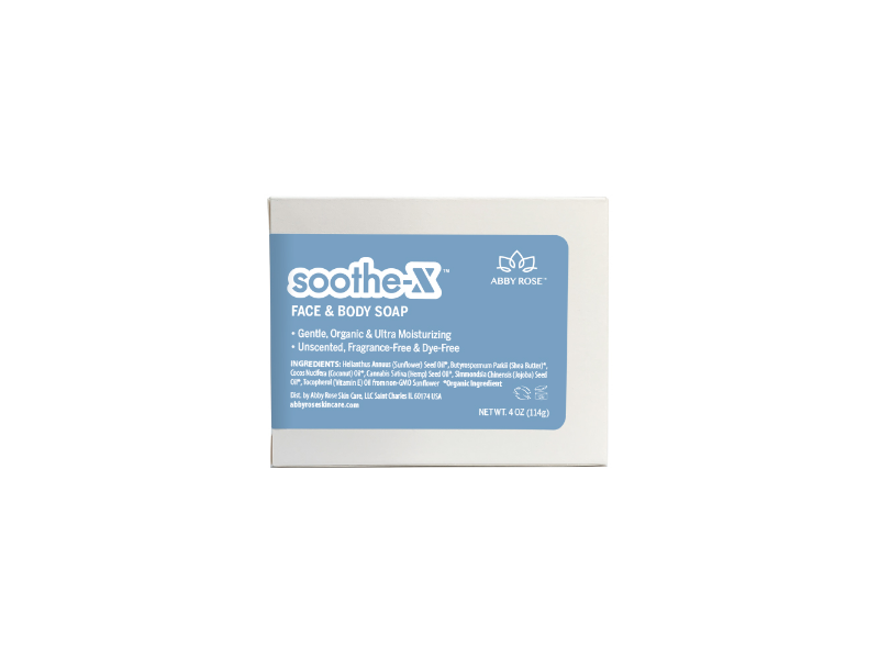 Abby Rose Soothe-X Face & Body Soap, 4 oz/114 g