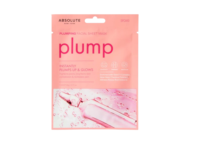Absolute Plumping Facial Sheet Mask, Plump, 0.71 oz/20 g