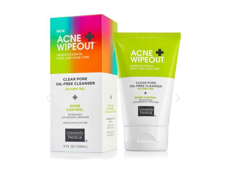 Acne+Wipeout Clear Pore Oil-Free Cleanser, 4 fl oz (120 mL)