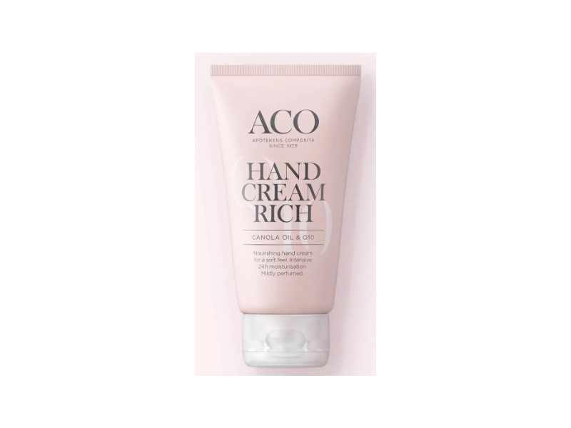 ACO Hand Cream Rich, Canola Oil & Q10, 75 mL