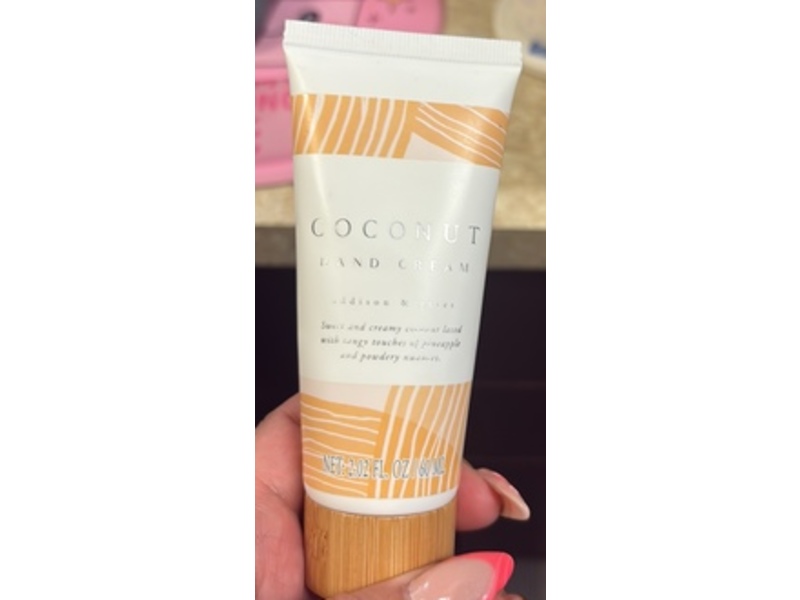 Addison & Gates Coconut Hand Cream, 2.02 fl oz/60 mL