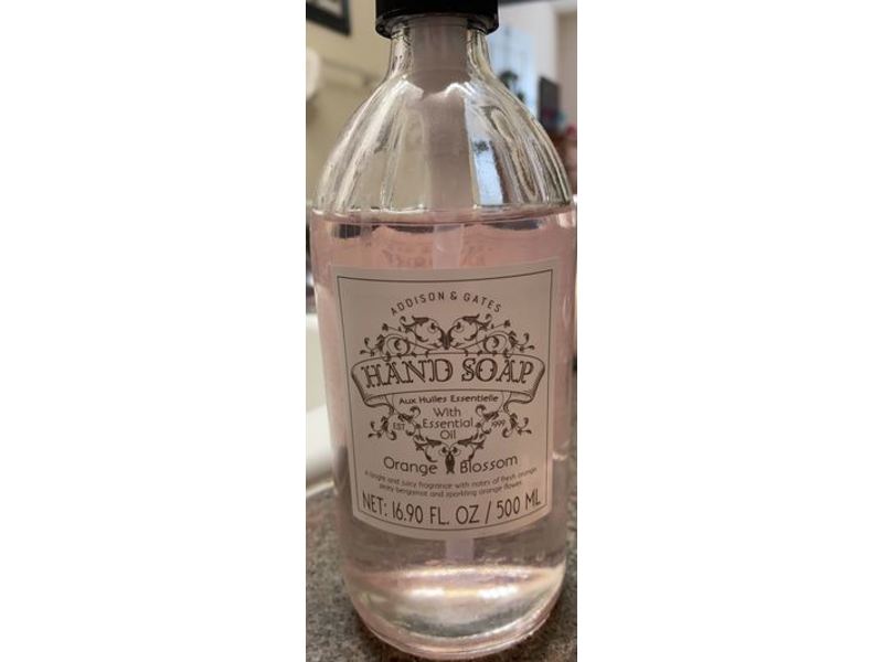 Addison & Gates Hand Soap, Essential Oil, Orange Blossom, 16.90 fl oz/500 mL