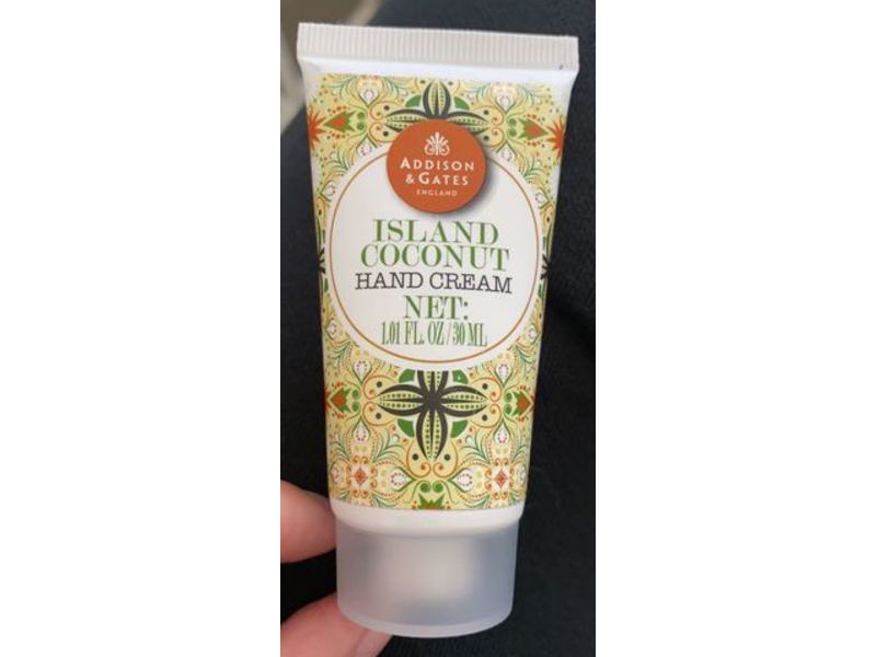 Addison & Gates Island Coconut Hand Cream, 1.01 fl oz/30 mL