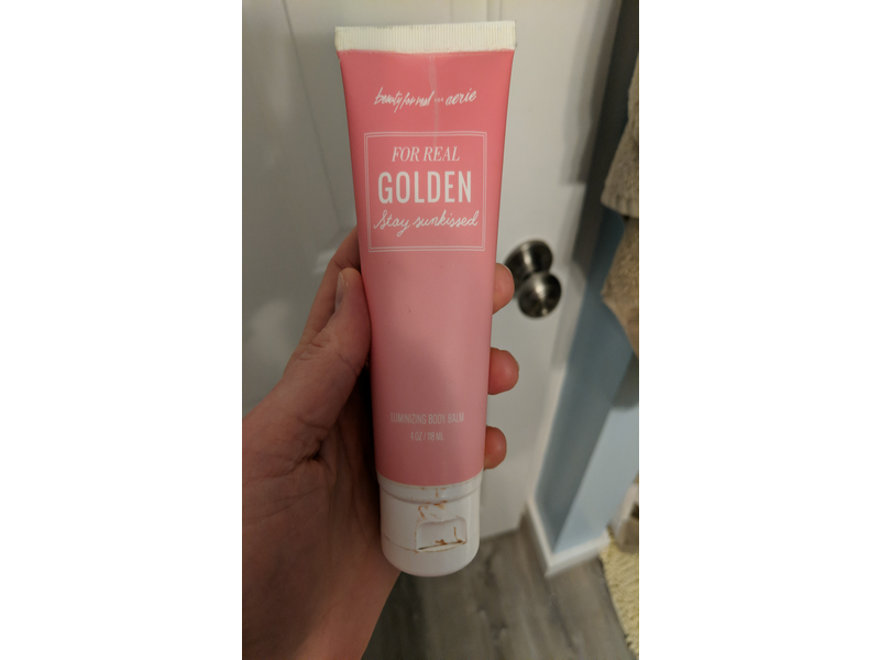 Aerie For Real Golden Illuminating Body Balm, Stay Sunkissed, 4 oz