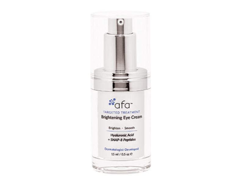 afa Brightening Eye Cream, Hyaluronic Acid + SNAP-B Peptides, 0.5 fl oz/15 mL