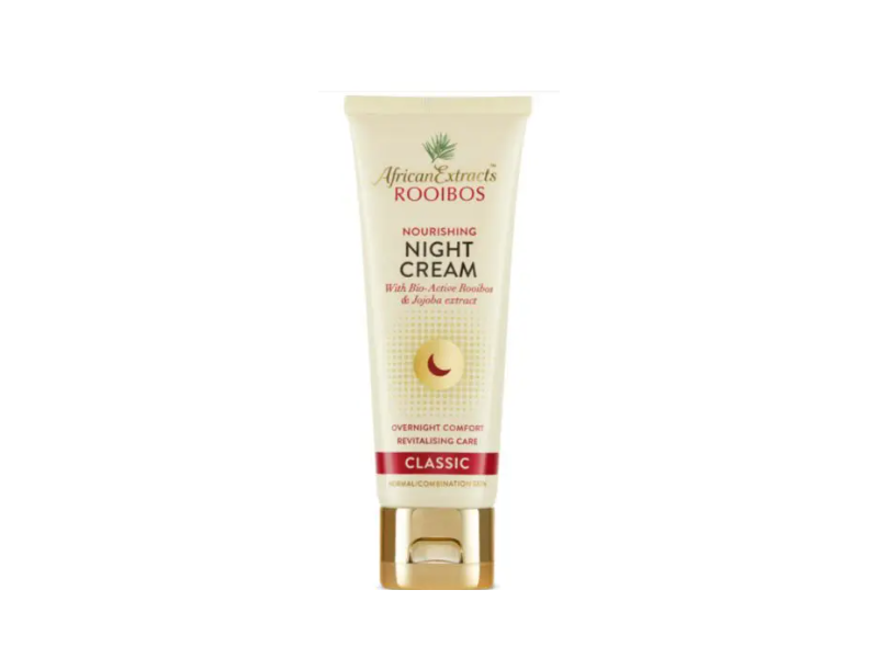 African Extracts Rooibos Nourishing Night Cream, Bio-Active Rooibos & Jojoba Extract, 2.5 fl oz/75 mL