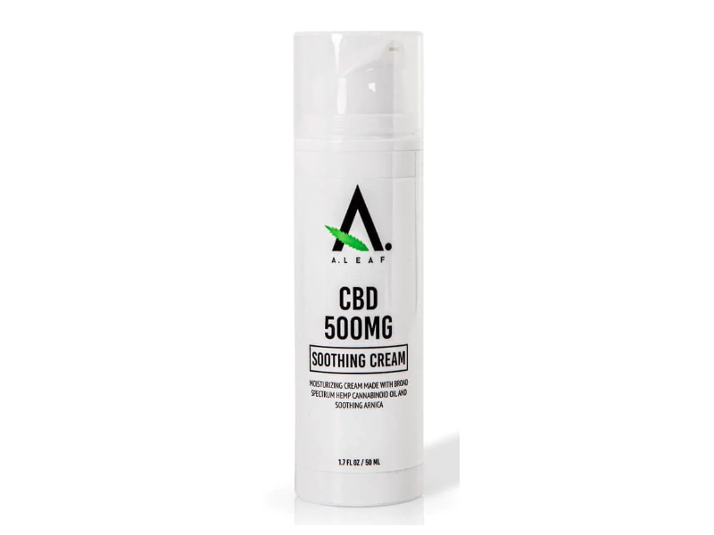 Aleaf CBD 500 MG Soothing Cream, 1.7 fl oz/50 mL