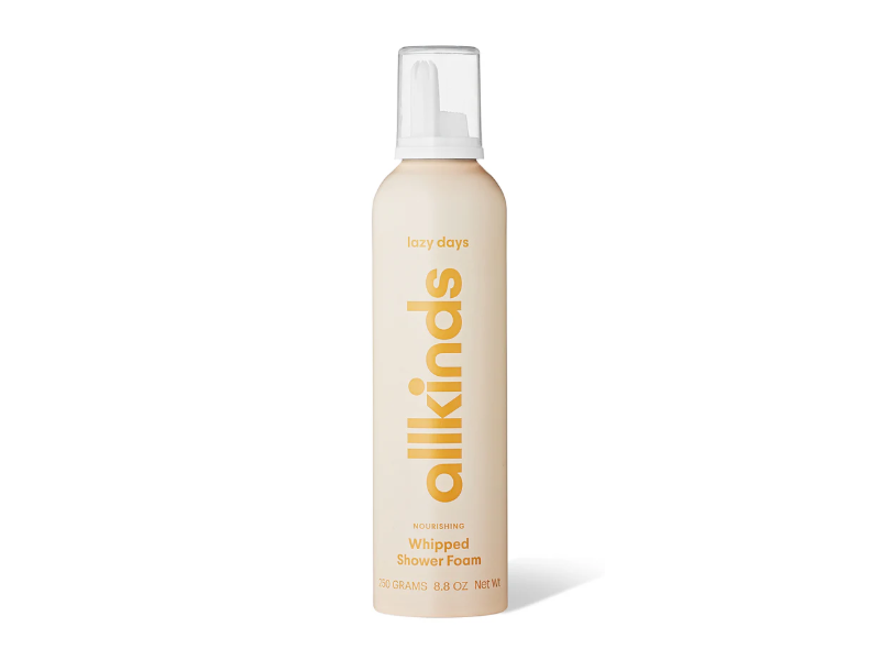 Allkinds Nourishing Whipped Shower Foam, Lazy Days, 8.8 oz/250 g