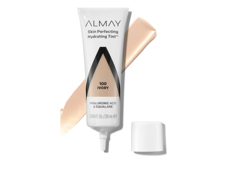 Almay Skin Perfecting Hydrating Tint, 100 Ivory, 0.94 fl oz/28 mL