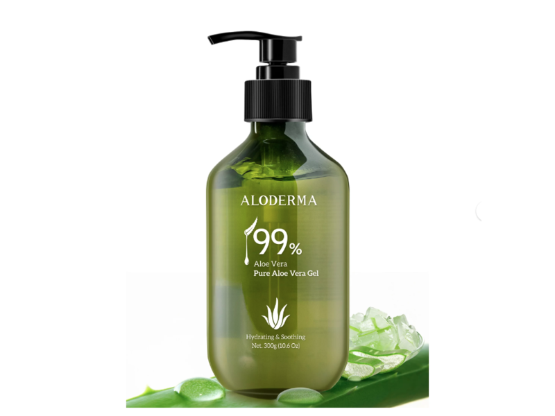 Aloderma Hydrating & Soothing Pure Aloe Vera Gel, 10.6 oz/300 g