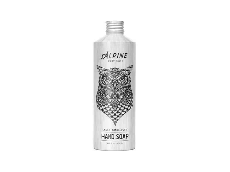 Alpine Provisions Hand Soap, Cedar & Sandalwood, 16.9 fl oz/500 mL