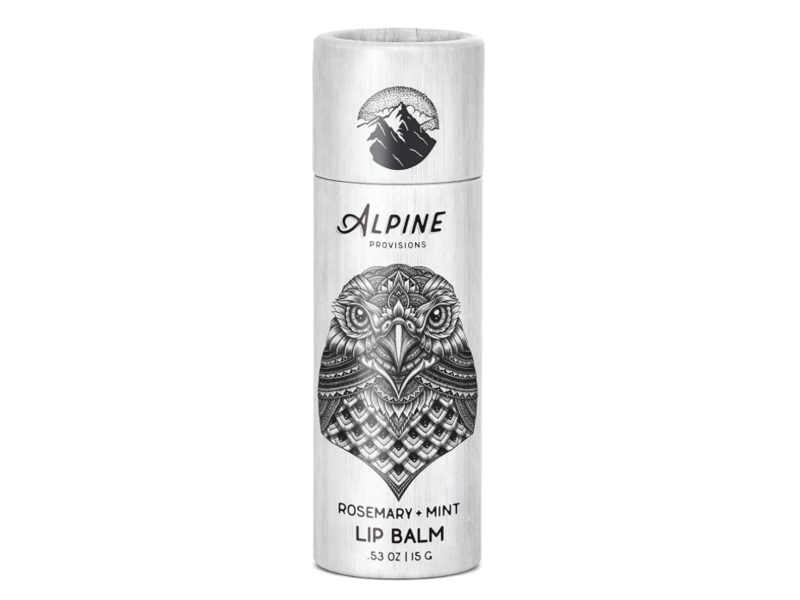 Alpine Provisions Lip Balm, Rosemary + Mint, 0.53 oz/15 g