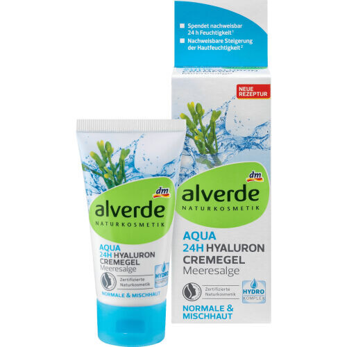 Tagescreme Aqua 24h Hyaluron Hydro Cremegel Meeresalge