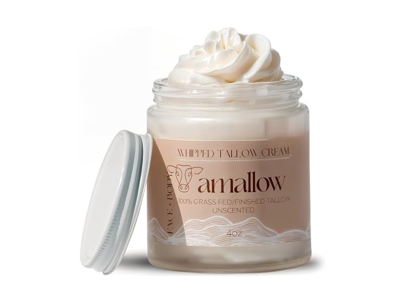 Amallow Whipped Tallow Cream, Unscented, 4 oz