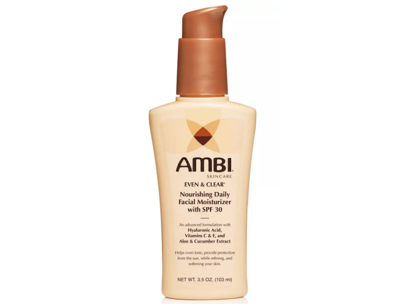 Ambi Even & Clear Nourishing Daily Facial Moisturizer, SPF 30, 3.5 oz/103 mL