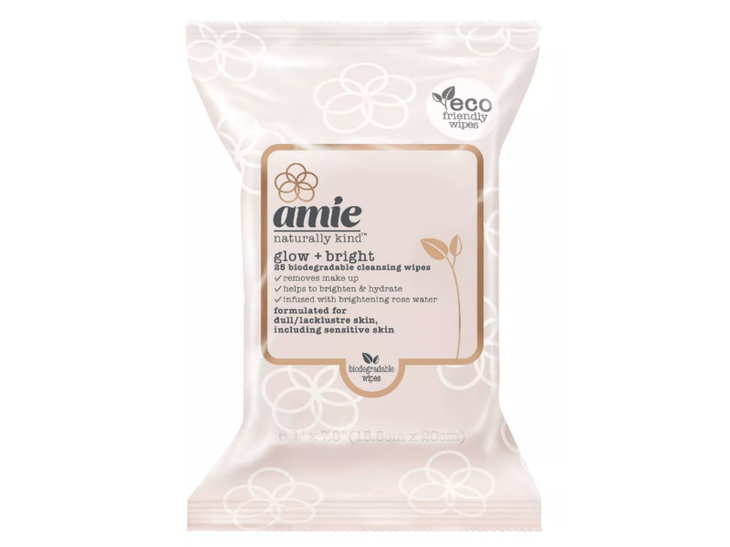 Amie Glow And Bright Cleansing Wipes, 25 Count