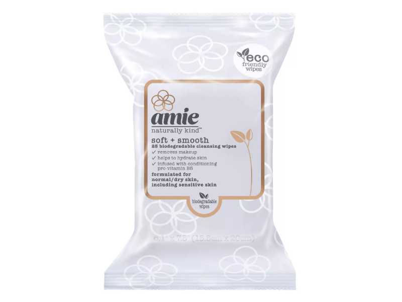 Amie Soft And Smooth Cleansing Wipes, 25 Count