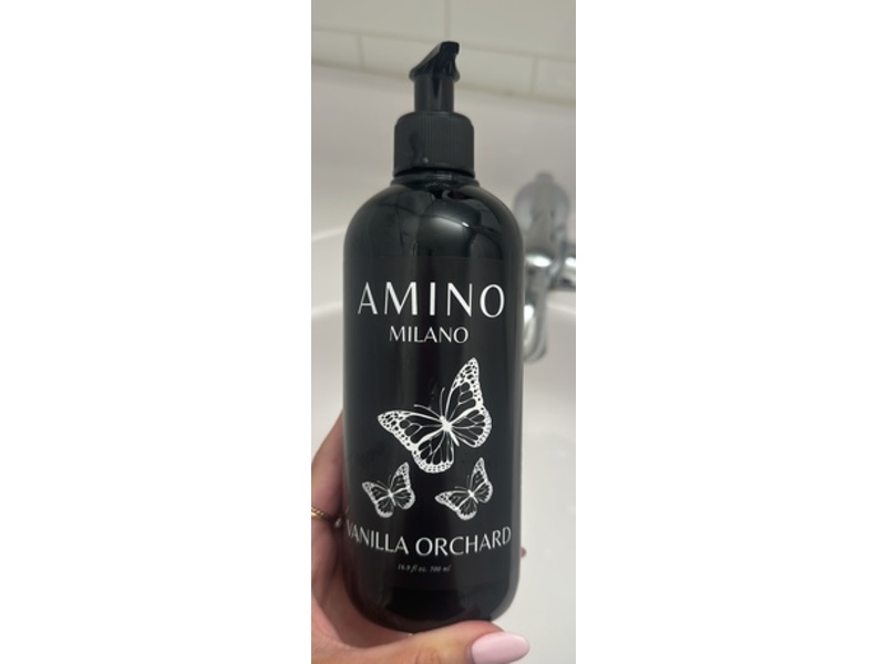 Amino Milano Hand Soap, Vanilla Orchid, 16.9 fl oz/500 mL