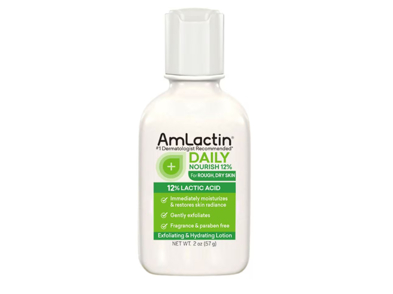AmLactin Daily Nourish Exfoliating & Hydrating Lotion, 2 oz/57 g
