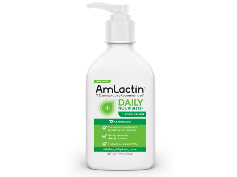 Amlactin Daily Nourish Exfoliating & Hydrating Lotion, Lactic Acid, 7.9 oz/225 g