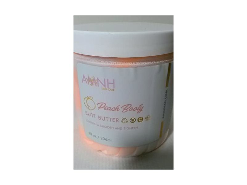 AMNH Skin Care Peach Booty Butt Butter, 8 Fl Oz