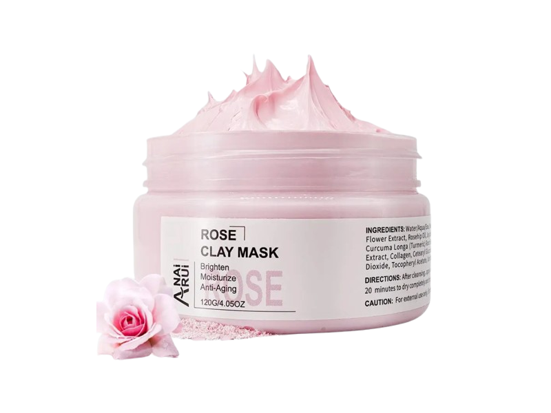AnaiRui Clay Mask, Rose, 4.05 oz/120 g