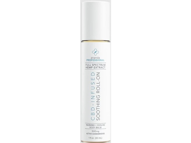 Ananda Professional CBD-Infused Soothing Body Balm Roll-On, Hemp Extract, 1 fl oz/30 mL