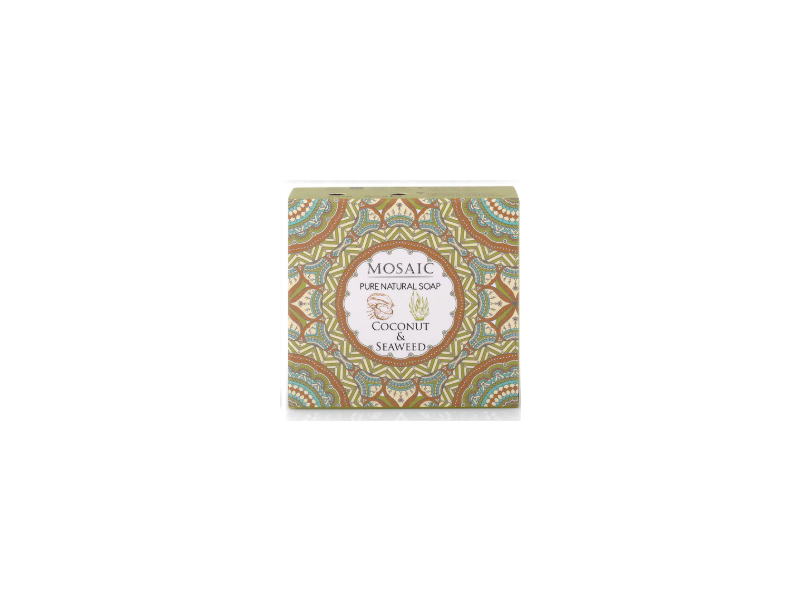 Anatolia Daphne Mosaic Pure Natural Soap, Coconut & Seaweed, 4 oz/113 g