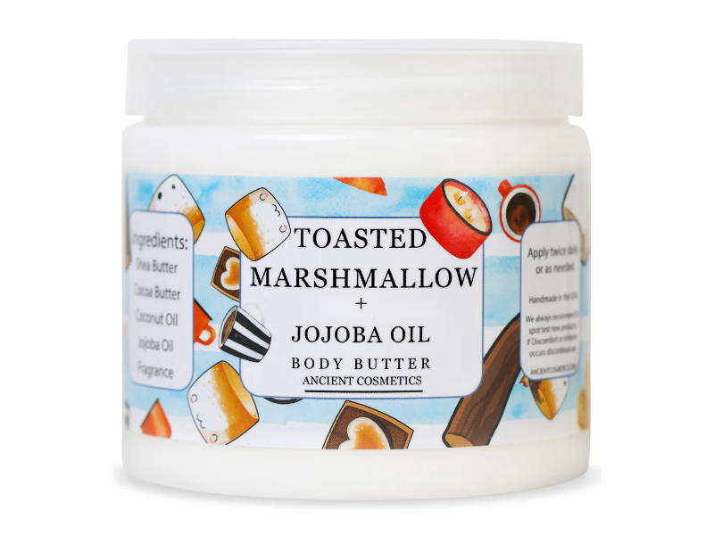 Ancient Cosmetics Body Butter, Toasted Marshmallow + Jojoba Oil, 8 oz