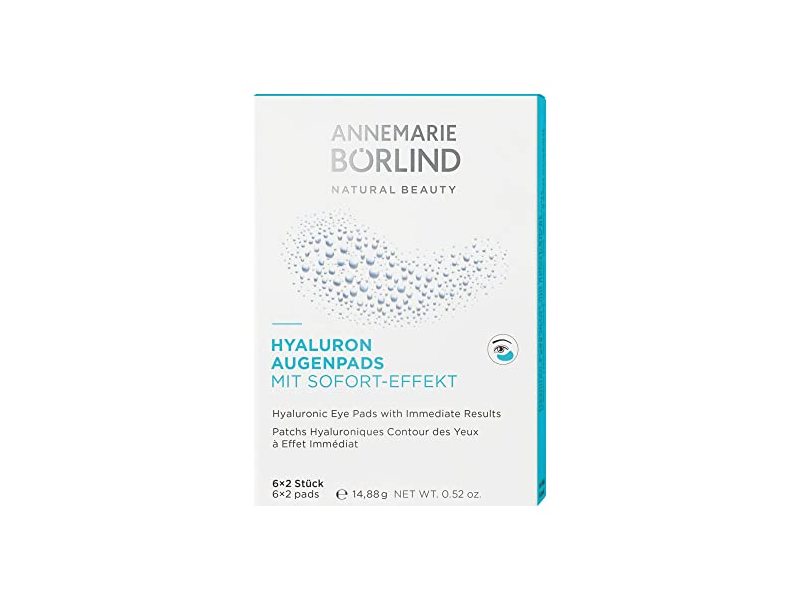 Annemarie Borlind Hyaluronic Eye Pads, 0.52 oz/14.88 g, 2 Count