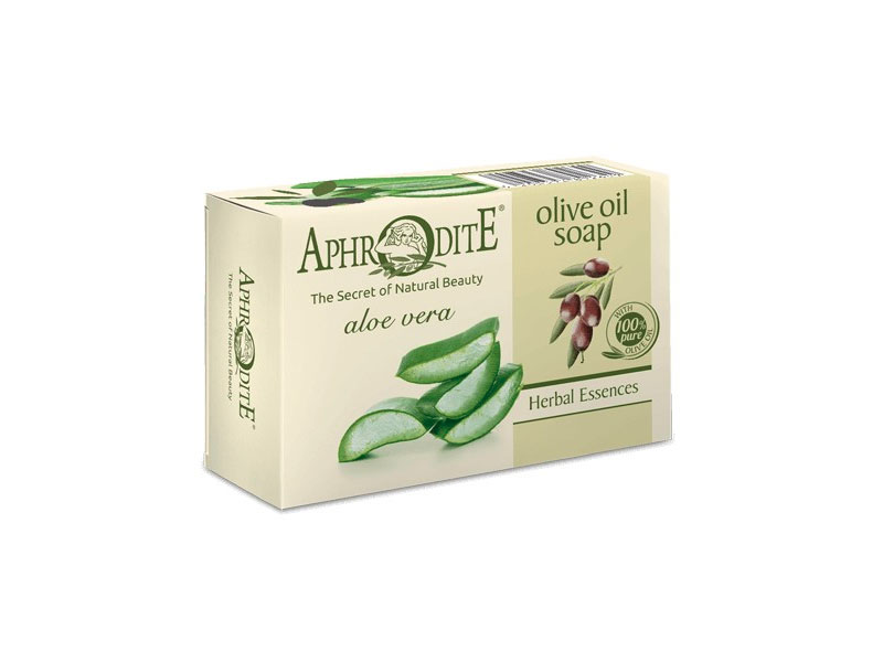 Aphrodite Olive Oil Soap with Aloe Vera, 3.53 oz/100 g
