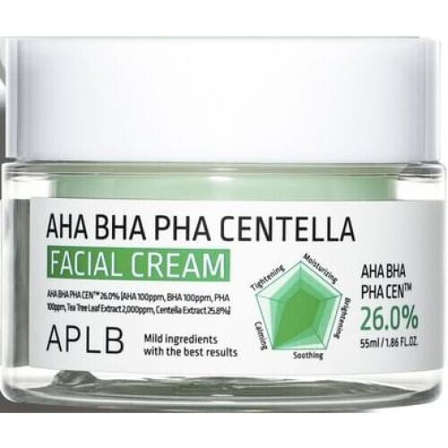 AHA BHA PHA Centella Facial Cream
