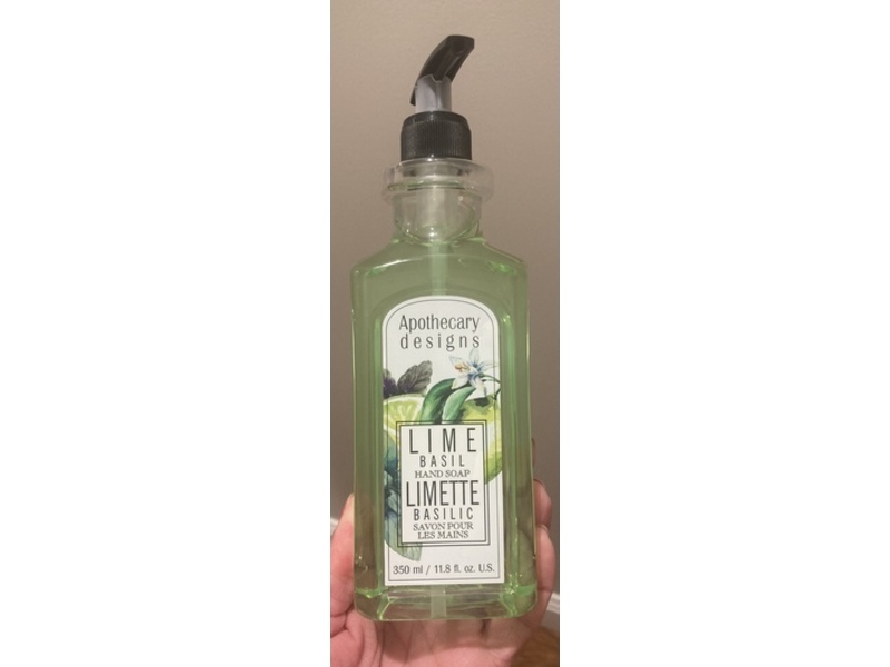 Apothecary Designs Hand Soap, Lime Basil, 11.8 fl oz/350 mL