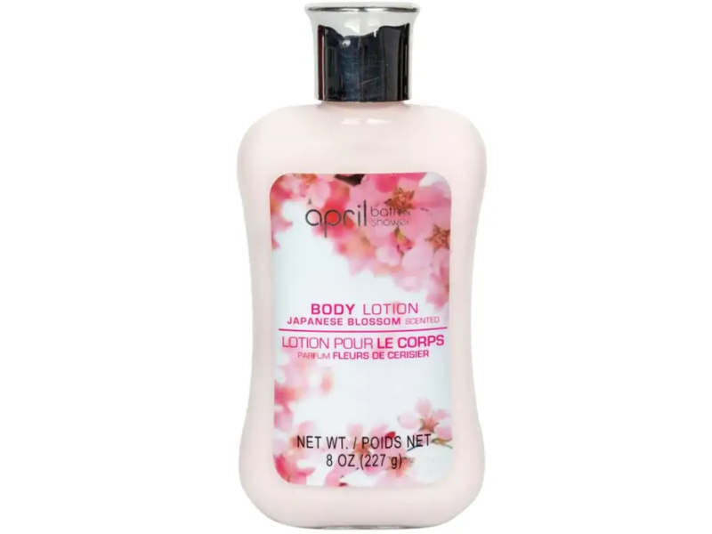 April Bath & Shower Body Lotion, Japanese Blossom, 8 oz/227 g