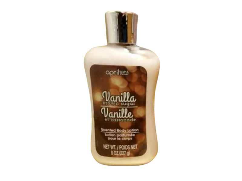 April Bath & Shower Body Lotion, Vanilla Brown Sugar, 8 oz/227 g
