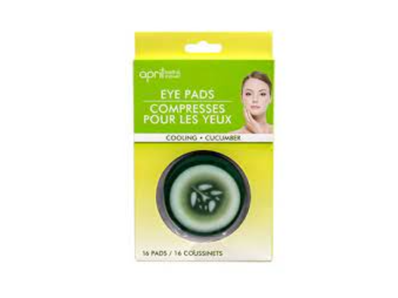 April Bath & Shower Eye Pads, Cooling, Cucumber, 16 Count