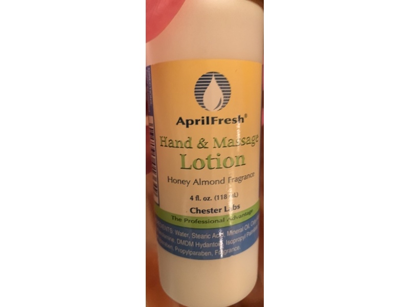 AprilFresh Hand & Massage Lotion, Honey Almond, 4 fl oz/118 mL