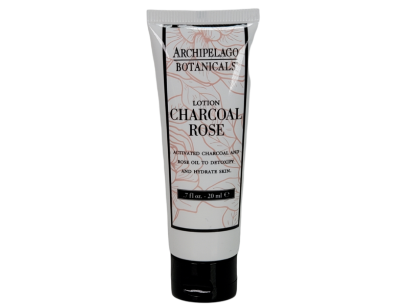 Archipelago Botanicals Body Lotion, Charcoal Rose, 7 fl oz/20 mL