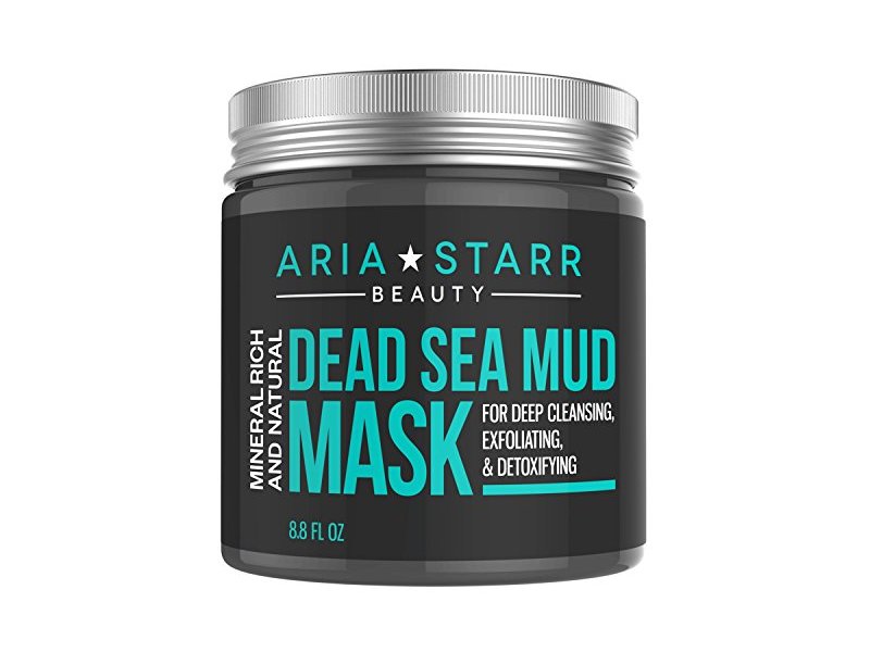 Aria Starr Beauty Dead Sea Mud Mask, Exfoliating & Detoxifying, 8.8 fl oz