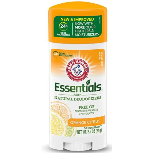 Essentials Deodorant- Orange Citrus- Solid Oval - Made With Natural Deodorizers- Free From Aluminum, Parabens & Phthalates