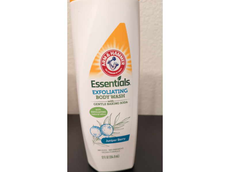 Arm & Hammer Essentials Exfoliating Body Wash, Juniper Berry, 12 fl oz/354.8 mL