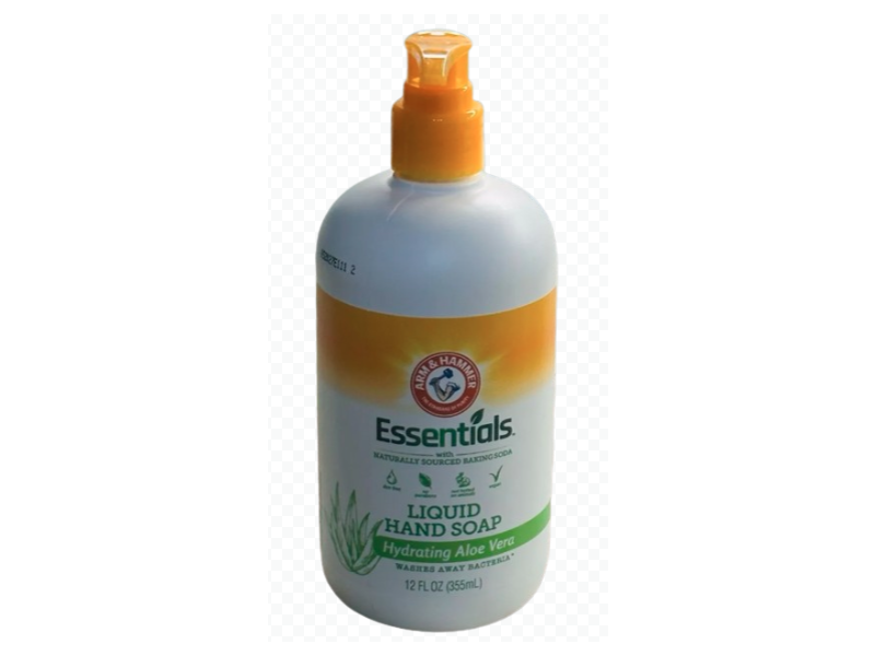 Arm & Hammer Essentials Liquid Hand Soap, Aloe Vera, 12 fl oz/355 mL