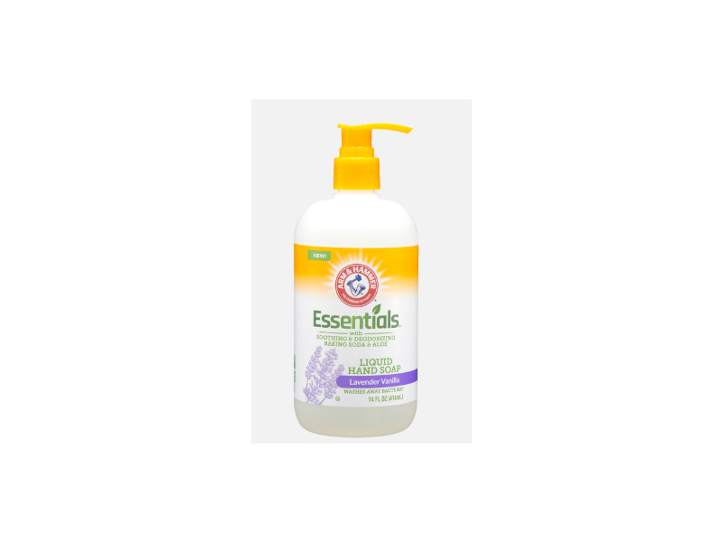 Arm & Hammer Essentials Liquid Hand Soap, Lavendar Vanilla, 14 fl oz/414 mL
